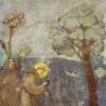 Сцены из жизни св. Франциска: св. Франциск проповедует птицам